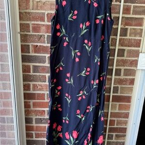 Floral Sleeveless Maxi Dress